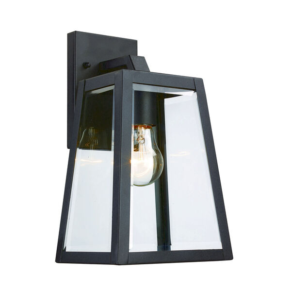 Obsidian Black 12-Inch One-Light Outdoor Wall Mount, image 1
