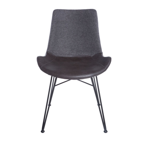 Alisa Dark Gray 24-Inch Side Chair, Set of 2, image 1