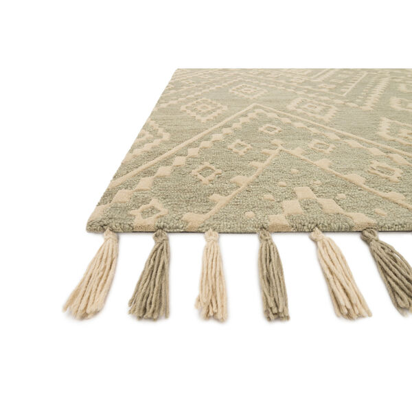Crafted by Loloi Zagora Seafoam Green Runner: 2 Ft. 6 In. x 7 Ft. 6 In., image 2