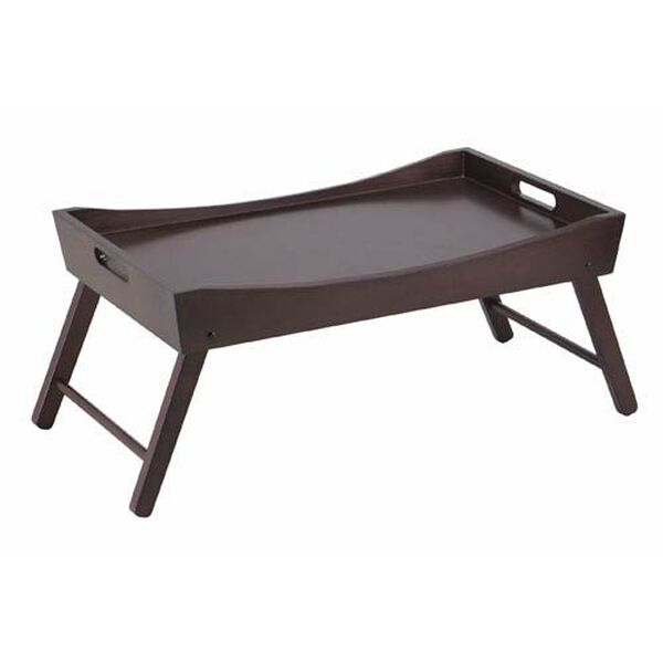 Benito Bed Tray with Curved Top, Foldable Legs, image 1