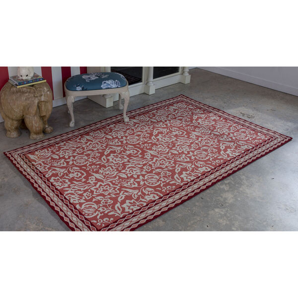 Under A Loggia Rokeby Road Red Rectangular: 5 Ft. x 8 Ft. Rug, image 2