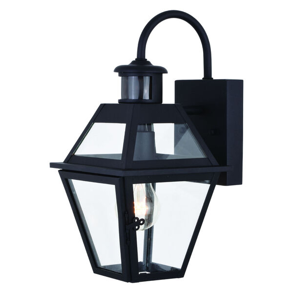 Nottingham Textured Black One-Light Outdoor Wall Mount, image 1
