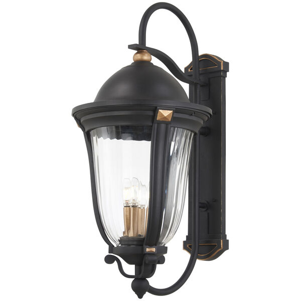 Peale Street Sand Coal And Vermeil Gold Five-Light Outdoor Wall Mount, image 1