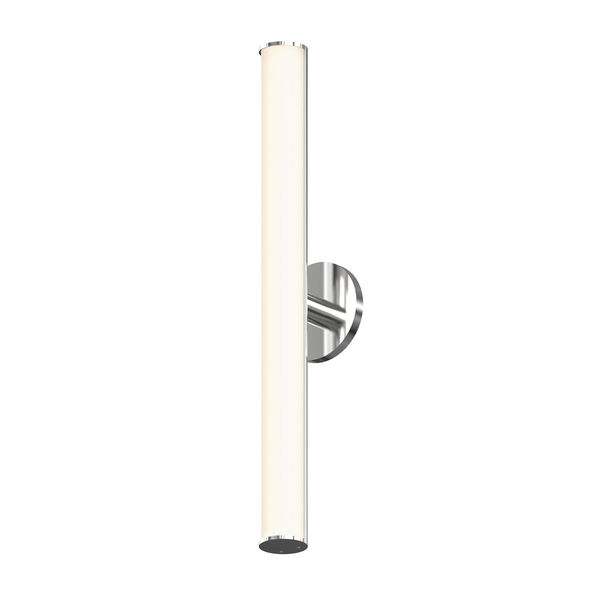 Bauhaus Columns Satin Chrome LED Two-Inch Wall Sconce, image 1