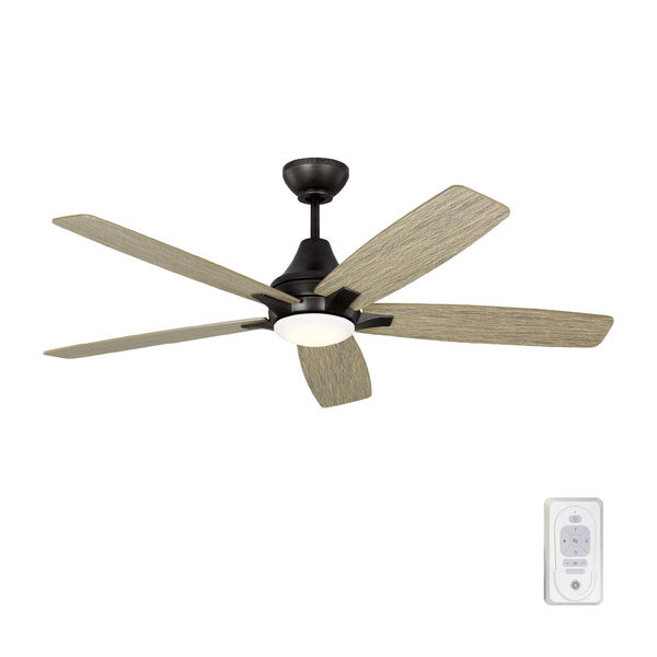 Lowden 52-Inch Indoor/Outdoor Integrated LED Ceiling Fan with Light Kit, Remote Control and Reversible Motor, image 3