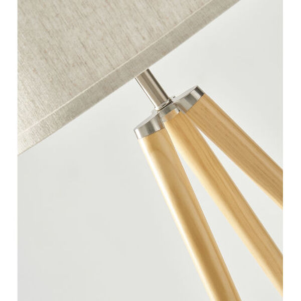 Emma Natural Wood LED Floor Lamp, image 3