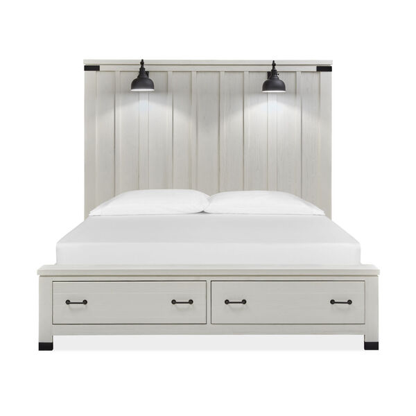 Magnussen Home Harper Springs White, White California King Bed Frame With Storage