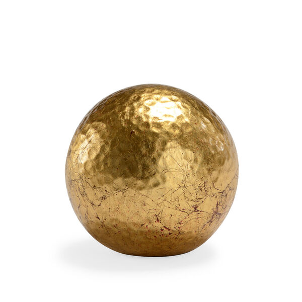 Gold Four-Inch Hammered Ball, image 1