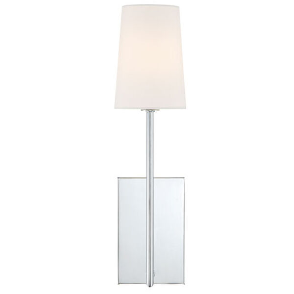 Cardinal Silver One-Light Wall Sconce, image 1