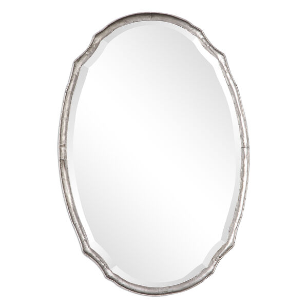 Afton Silver Oval Mirror, image 2