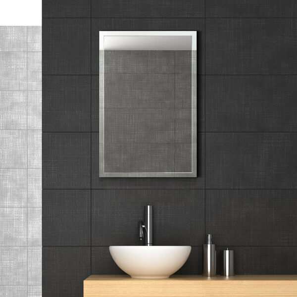 Contempo Silver 20 x 30-Inch Rectangle Wall Mirror, image 1