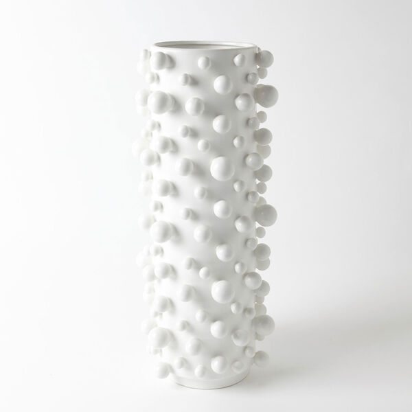 Studio A Molecule Large Matte White Vase, image 1
