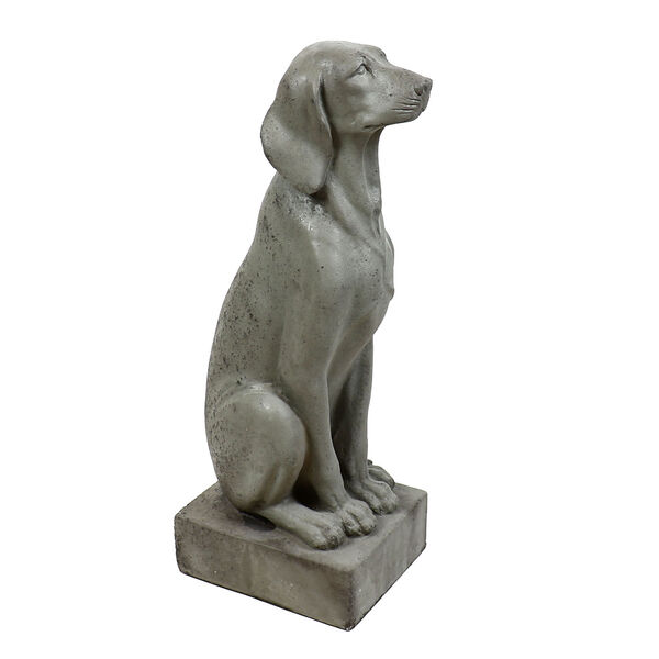 Colonial Fiberstone Watchful Dog Figurine, image 2