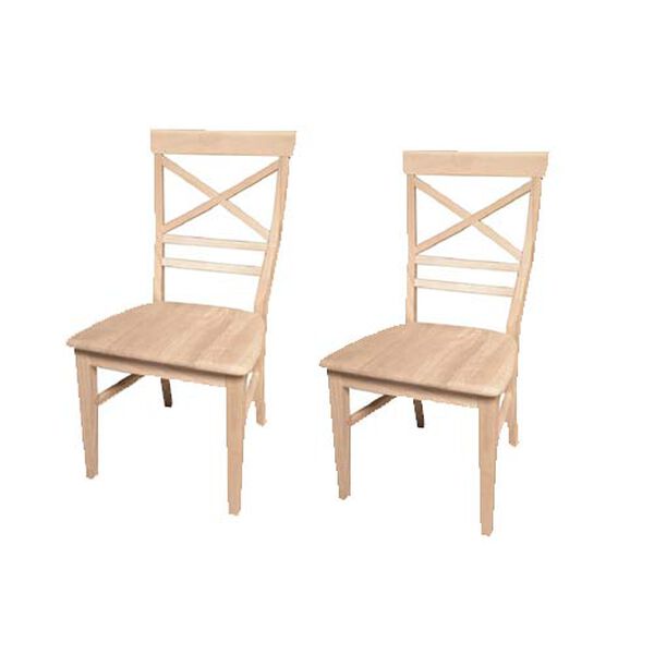 Large X-Back Chair, Set of Two, image 1