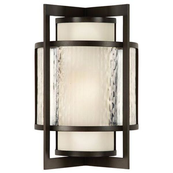 Singapore Two-Light Outdoor Wall Sconce in Dark Bronze Patina Finish, image 1