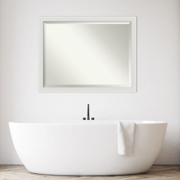 Flair White 44W X 34H-Inch Bathroom Vanity Wall Mirror, image 3