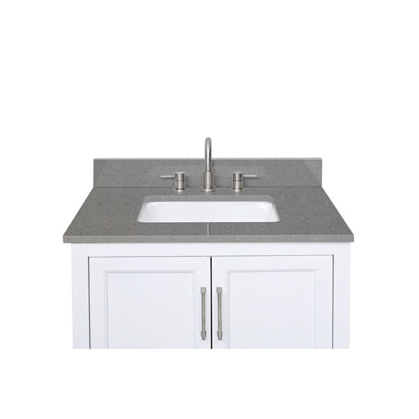 Lotte Radianz Contrail Matte 31-Inch Vanity Top with Rectangular Sink, image 5