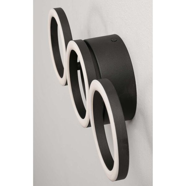 Glo Black Three-Light Integrated LED Wall Sconce, image 3