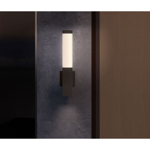 Square Column Textured Bronze LED 3-Inch Wall Sconce, image 2