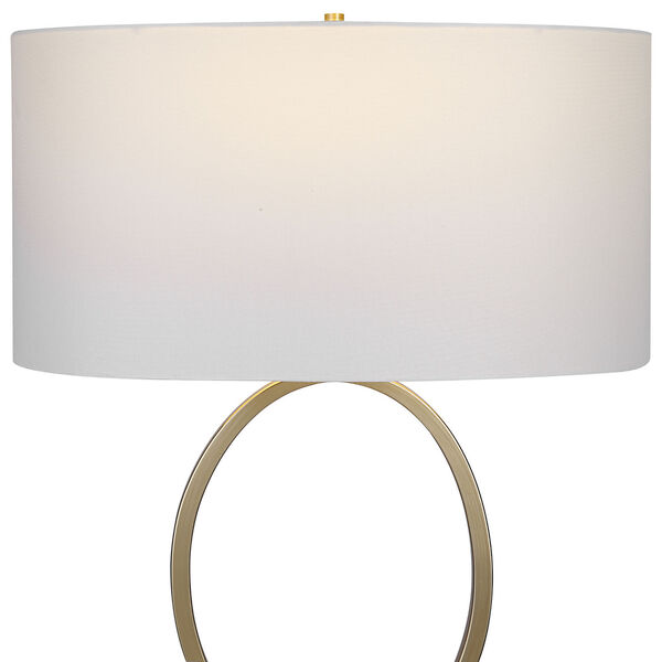 Loring Golden Brass Table Lamp, image 6