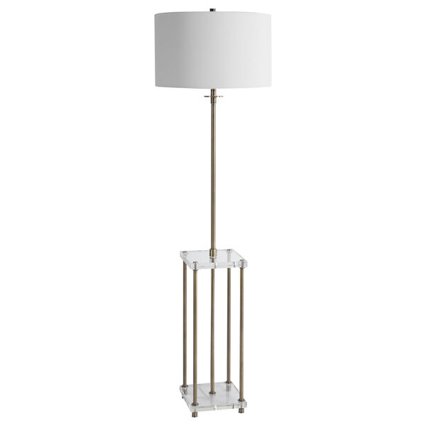 Palladian Brass One-Light Floor Lamp, image 4
