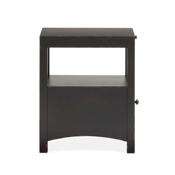 Weathered Midnight Wood One-Drawer Chairside End Table, image 6