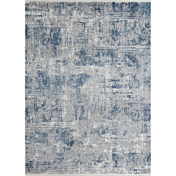 Marblehead Breccia Blue and Grey Rectangular: 7 Ft. 10 In. x 10 Ft. 3 In. Rug, image 1