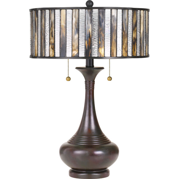 Tiffany Valiant Bronze 22-Inch Two-Light Table Lamp, image 1