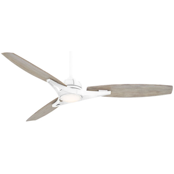 Molino Flat White 65-Inch Integrated LED Outdoor Ceiling Fan, image 1