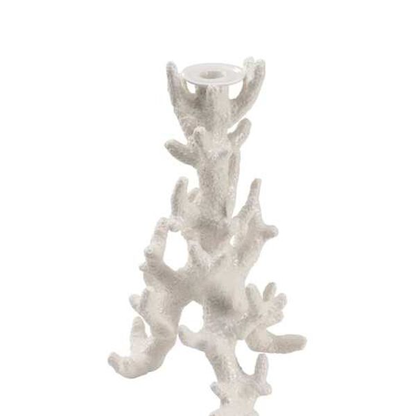 White Glaze Medium Candleholder, image 10