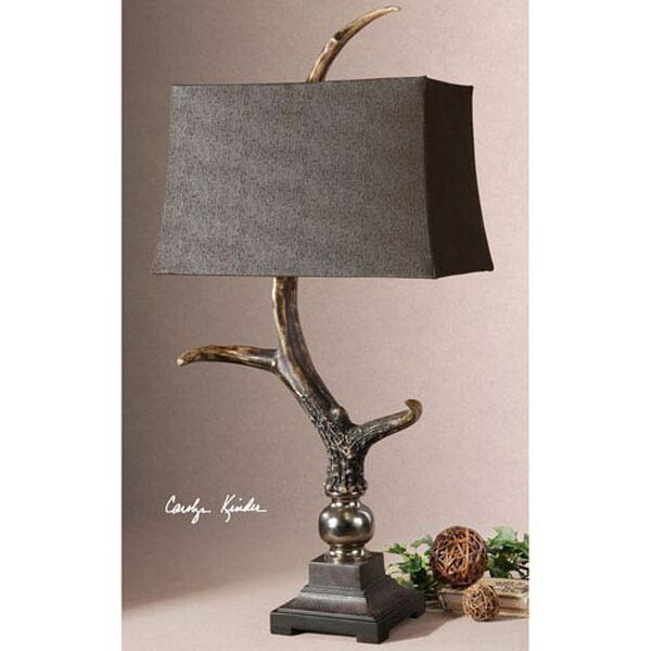 Stag Horn Dark Shade Lamp, image 2