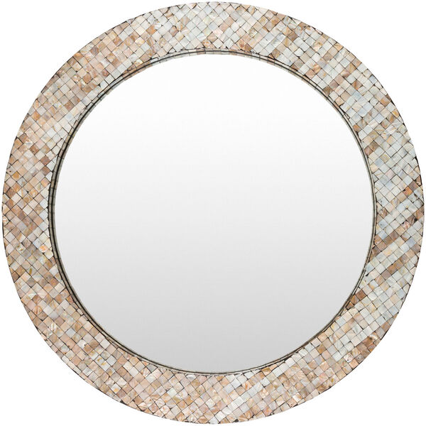 Linden Round Wall Mirror, image 1