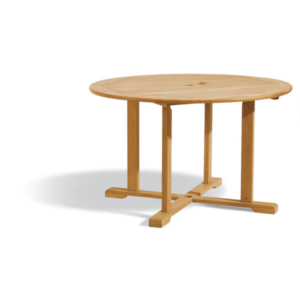 Oxford Natural Outdoor Round Dining Table, image 1