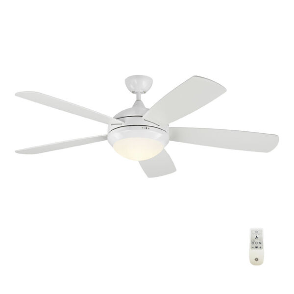 Discus Matte White 52-Inch DC Energy Star LED Smart Ceiling Fan, image 3