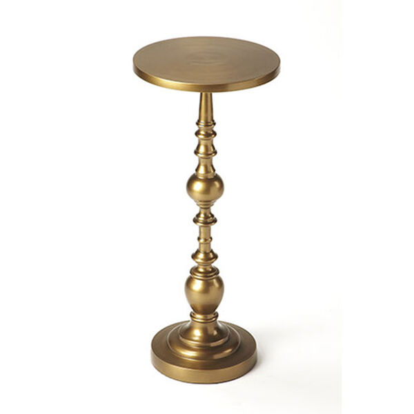 Vivian Antique Gold End Table, image 1