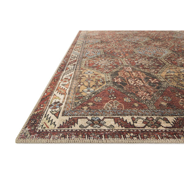 Loren Spice and Multicolor 2 Ft. 3 In. x 3 Ft. 9 In. Power Loomed Rug, image 2