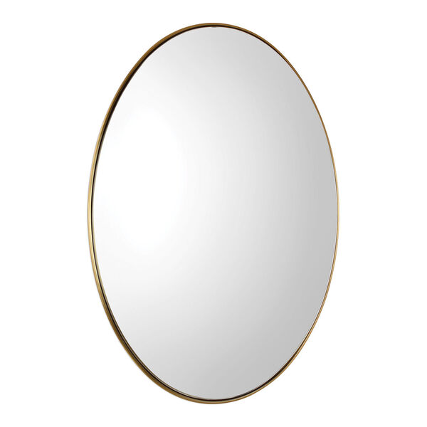 Pursley Brass Oval Mirror, image 2