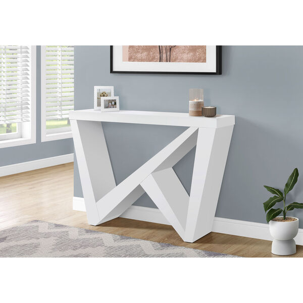 White W Shape Hall Console Table, image 2