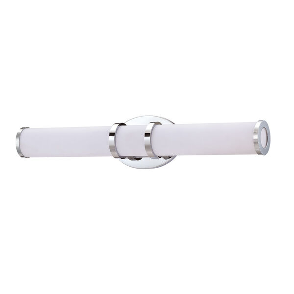 Rings Chrome 24-Inch Integrated LED Bath Bar with White Acrylic Lense, image 2