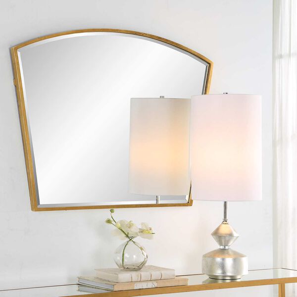 Boundary Antique Gold Arch Wall Mirror, image 4