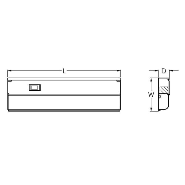 White LED 42-Inch Undercabinet, image 4