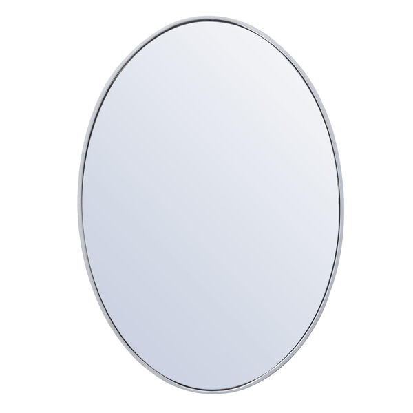 Eternity Silver 34-Inch Oval Mirror, image 1
