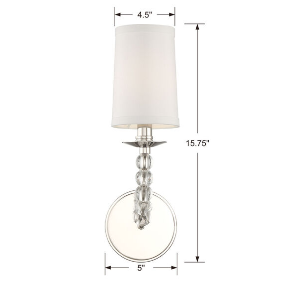Mirage Polished Nickel Five-Inch One-Light Wall Sconce, image 4