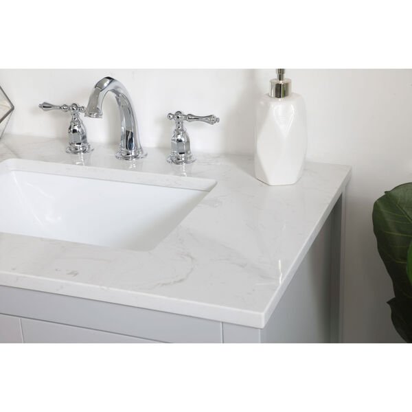 Aubrey Gray 30-Inch Vanity Sink Set, image 5