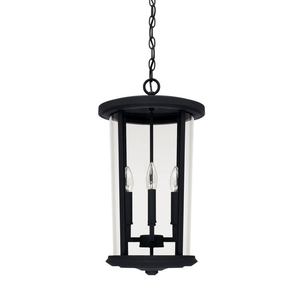 Howell Black Four-Light Outdoor Hanging Lantern, image 1
