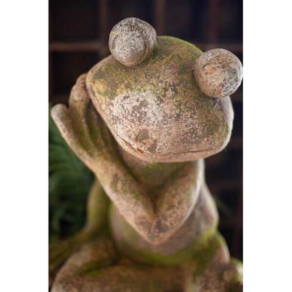Brown Faux Concrete Frog - Large, image 3