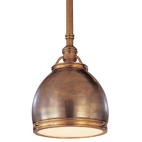 Antique Brass Edwardian Pendant, image 1
