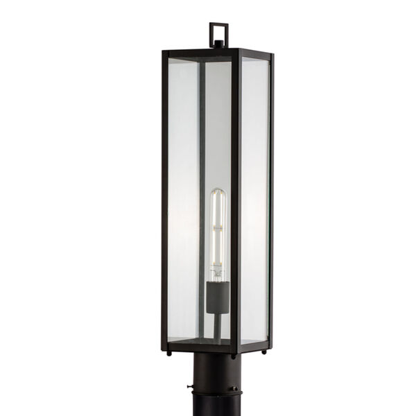 Capture Matte Black One-Light 25-Inch Outdoor Post Lamp, image 1