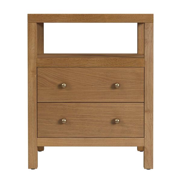 Celine Light Natural Two-Drawer Nightstand, image 4