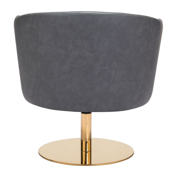 Justin Gray and Gold Accent Chair, image 5